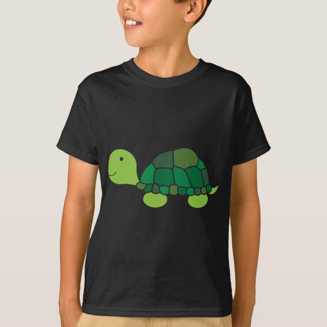 Gullig sköldpadda t-shirt (Framsida)