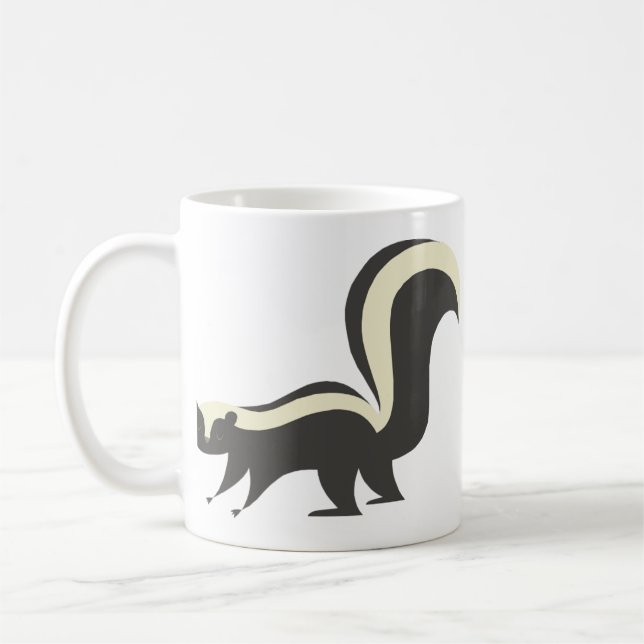 Gullig Skunkmugg Kaffemugg (Vänster)