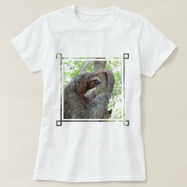 Gullig Sloth T-shirt (Design framsida)