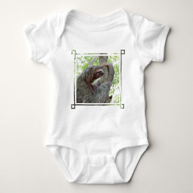 Gullig Sloth T-shirt (Framsida)