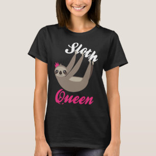 Gullig SlothdrottningT-tröja Tee Shirt