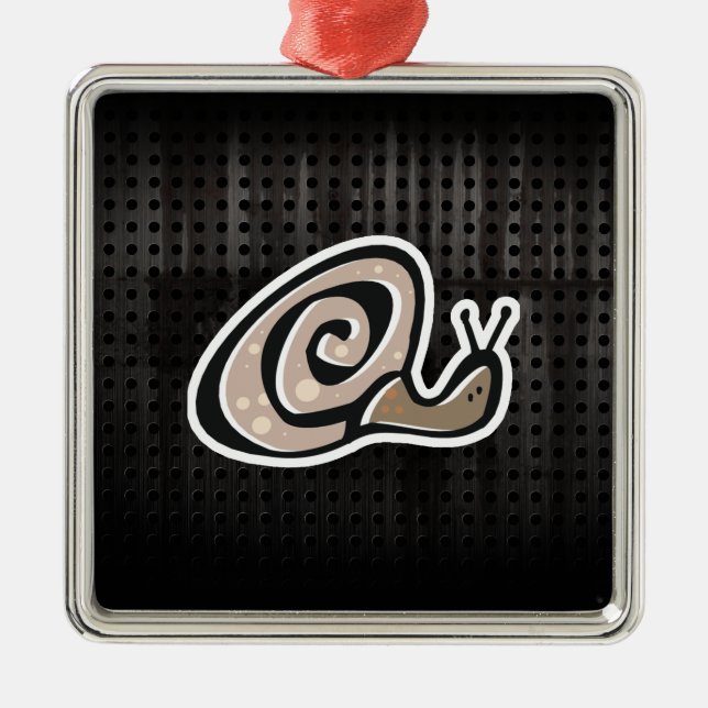 Gullig snigel; Coola Julgransprydnad Metall (Framsidan)