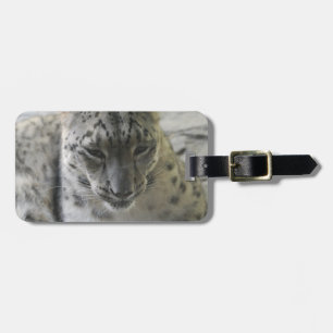 Gullig snöLeopard Bagagebricka