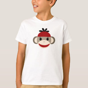 Gullig sock monkeyT-tröja Tee