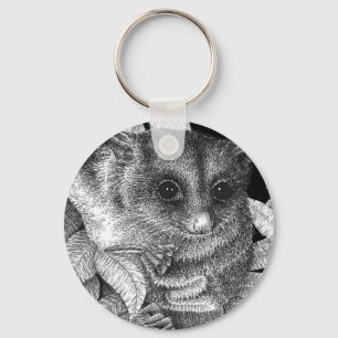 Gullig sockerglidflygplan Keychain Nyckelring