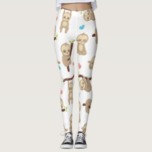 Gullig sömnig Sloth Leggings