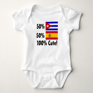 Gullig spanjor 100% för 50% kuban 50% t-shirt