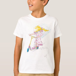 Gullig sparkcykel för Micro för T Shirt