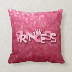 Gullig Sparkly rosa Princess Bokeh Kudde