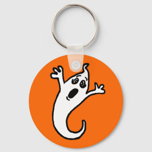 Gullig spöke Keychain Nyckelring