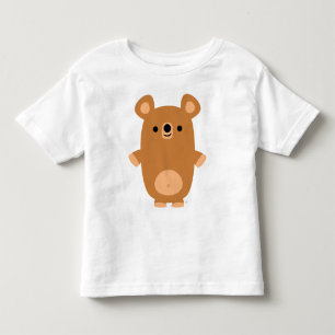 Gullig stark T-tröja för tecknadbjörnbarn T Shirt