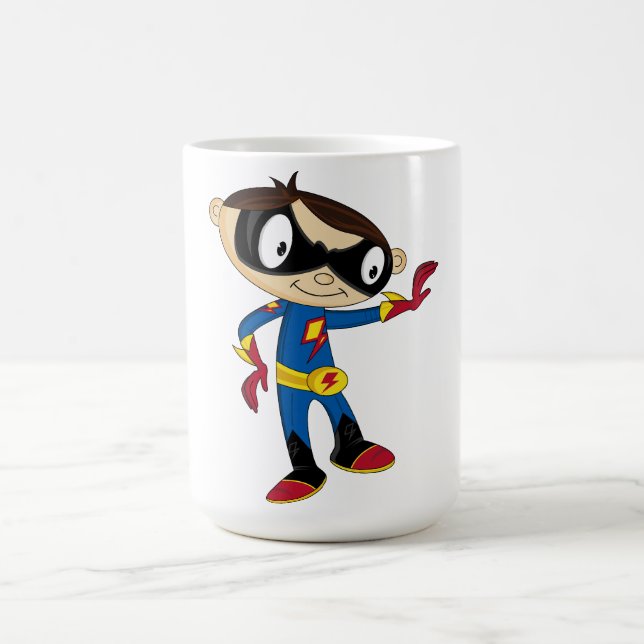 Gullig Superheropojke Kaffemugg (Center)