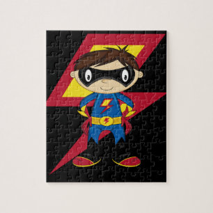 Gullig Superheropojke Pussel