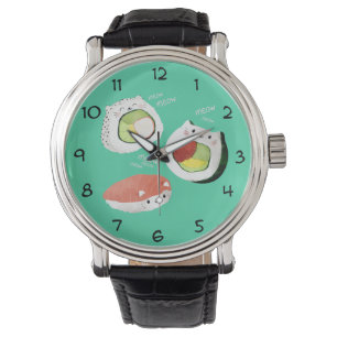 Gullig Sushikatt Armbandsur