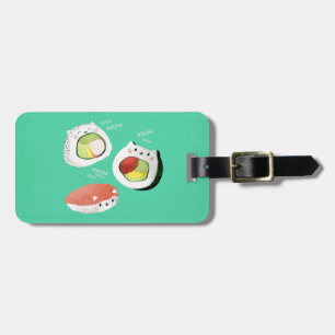 Gullig Sushikatt Bagagebricka