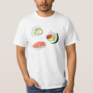 Gullig Sushikatt Tee Shirt