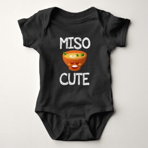 Gullig Sushisoppa Kawaii för Miso T Shirt
