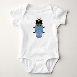 Gullig svart cikada t-shirt