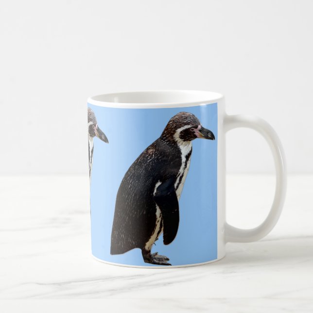 Gullig svartvit Humboldt pingvin Kaffemugg (Höger)