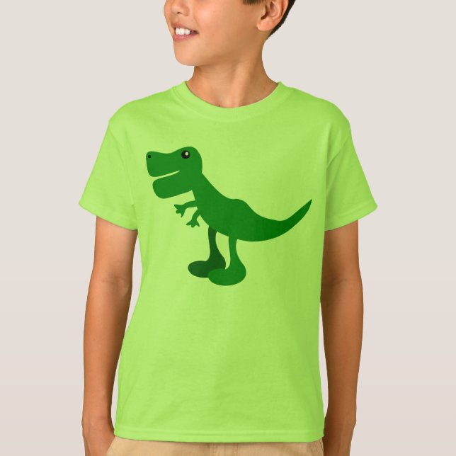 Gullig T-Rex T-tröja Tee Shirt (Framsida)