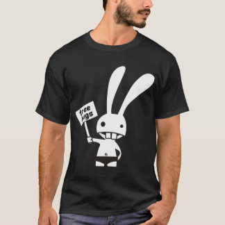 gullig t-skjorta för kanindubblasida tee shirt