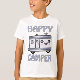 Gullig T-tröja för barn för Kawaii lycklig Tee Shirt