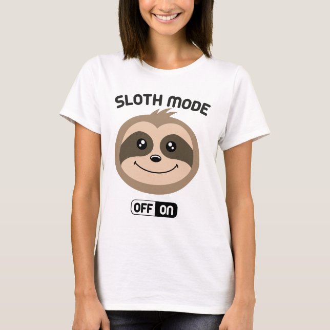 Gullig T-tröja för SlothSlothfunktionsläge på - T Shirt (Framsida)