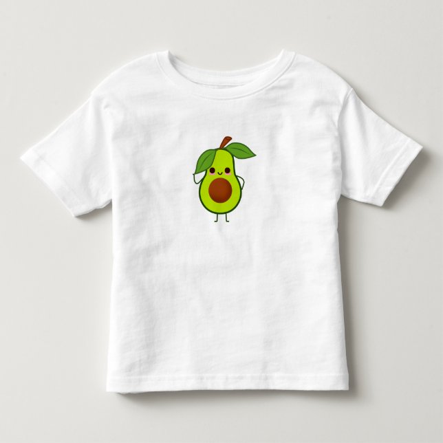 Gullig T-tröja för småbarnbabyavokado Tee Shirt (Framsida)