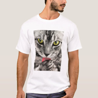 Gullig tabby katt t shirt