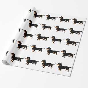 Gullig tax - Doxie hund Presentpapper