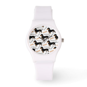 Gullig tax eller Doxie mönster Armbandsur