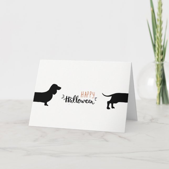 Gullig tax Halloween Kort (Framsida)