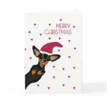 Gullig tax med Santa hattgod jul