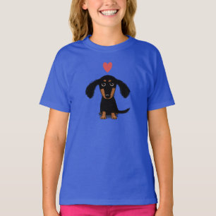 Gullig taxvalp med valentinhjärta t-shirt