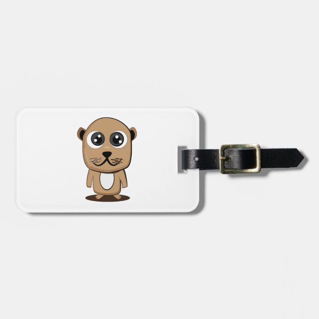 Gullig teckenclipart bagagebricka (Horisontell Framsida)