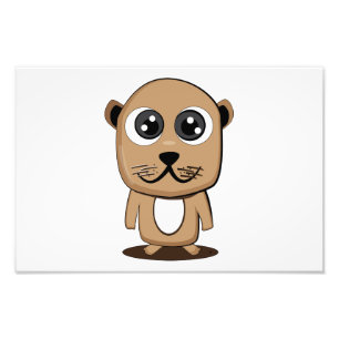 Gullig teckenclipart fototryck