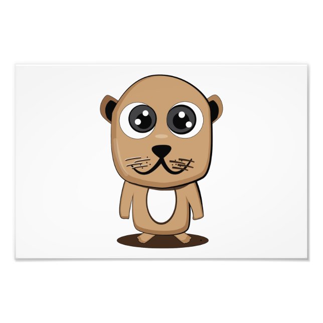 Gullig teckenclipart fototryck (Framsidan)