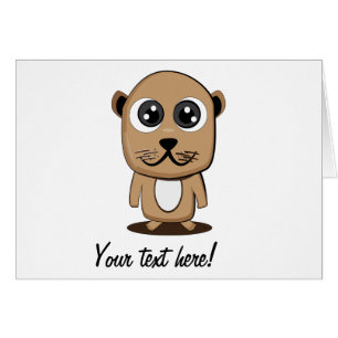 Gullig teckenclipart hälsningskort