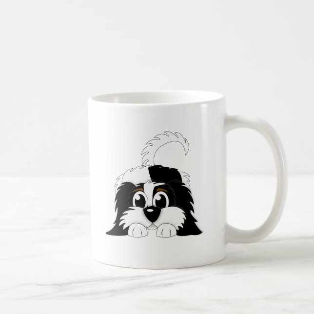 Gullig tecknad Cavachon Kaffemugg (Höger)