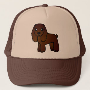Gullig tecknad för chokladcockerspanielSpaniel Truckerkeps