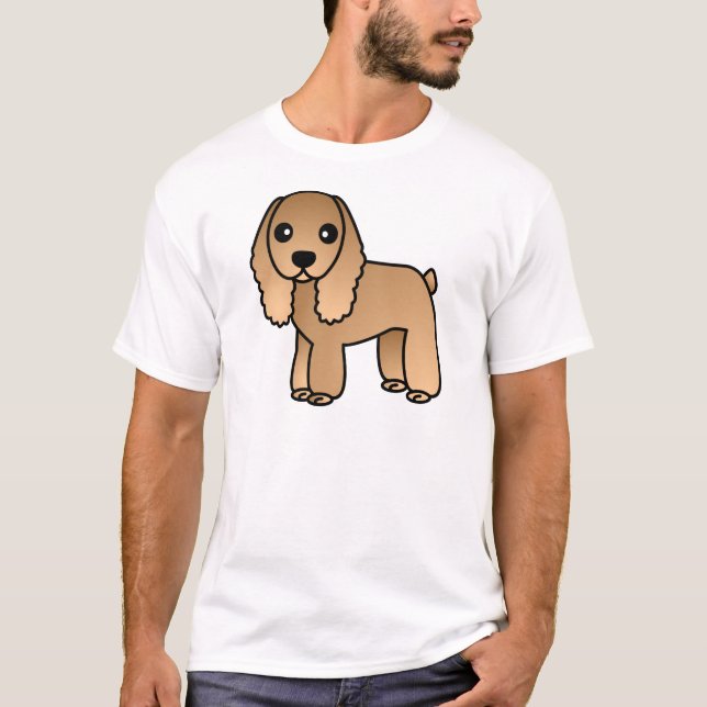 Gullig tecknad för t shirt (Framsida)