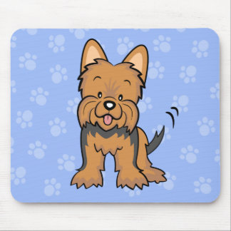 Gullig tecknad hund Yorkie Mousepad Musmatta