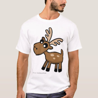 Gullig tecknadchokladälg från den Kanada T Tee Shirt