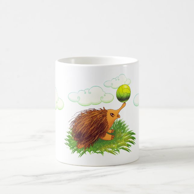 gullig tecknadechidna kaffemugg (Center)