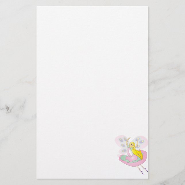 Gullig tecknadfe brevpapper (Framsida)