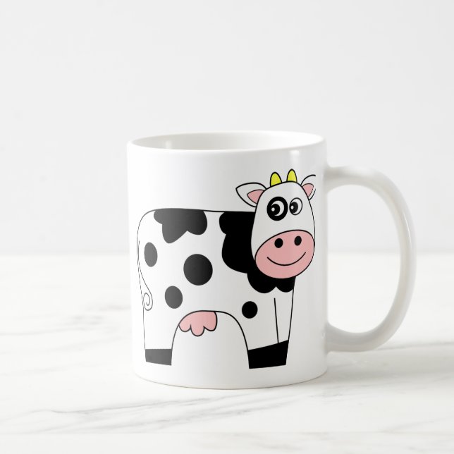 Gullig tecknadko kaffemugg (Höger)
