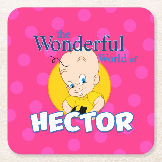 Gullig tecknadkustfartyg underlägg papper kvadrat (Framsidan)