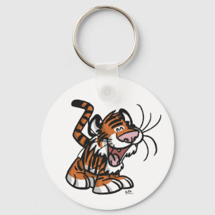 Gullig tecknadLil'Tiger keychain Nyckelring
