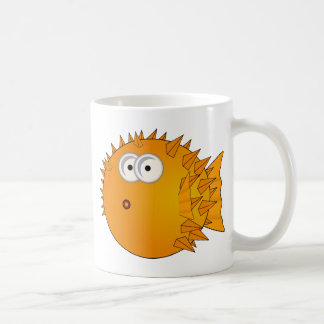 Gullig tecknadPufferfisk Kaffemugg