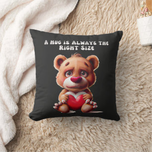 Gullig Teddybjörn Knuff Kudde